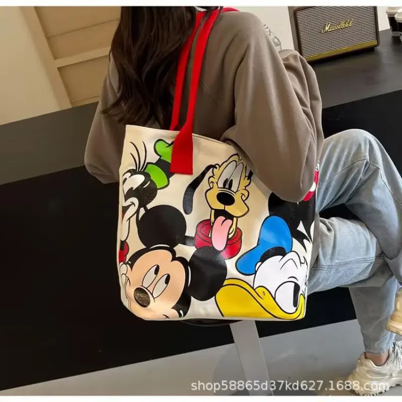 Pluto and Mickey Canvas Bag
